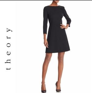 NWOT Theory kamillina saxton stretch wool dress